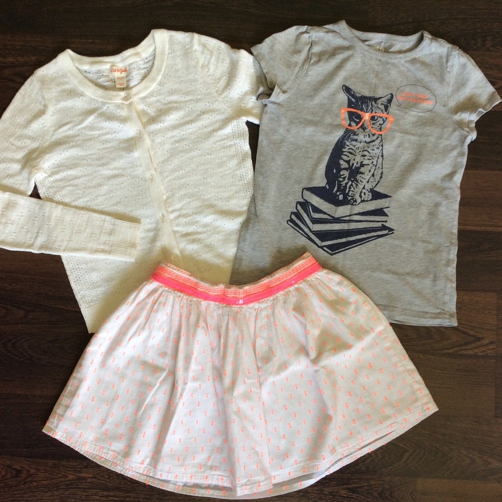 SKIRT & SWEATER bundle Girls Size 7 (M)